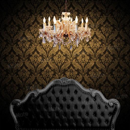 Kate Vintage Boudoir Black Headboard  Backdrop Designed by JS Photography - Kate Backdrop AU