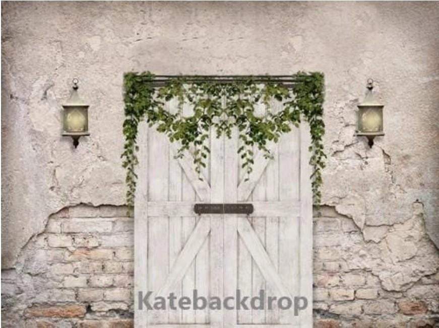 Kate Spring Vintage Wall Backdrop Barn Door for Photography - Kate Backdrop AU