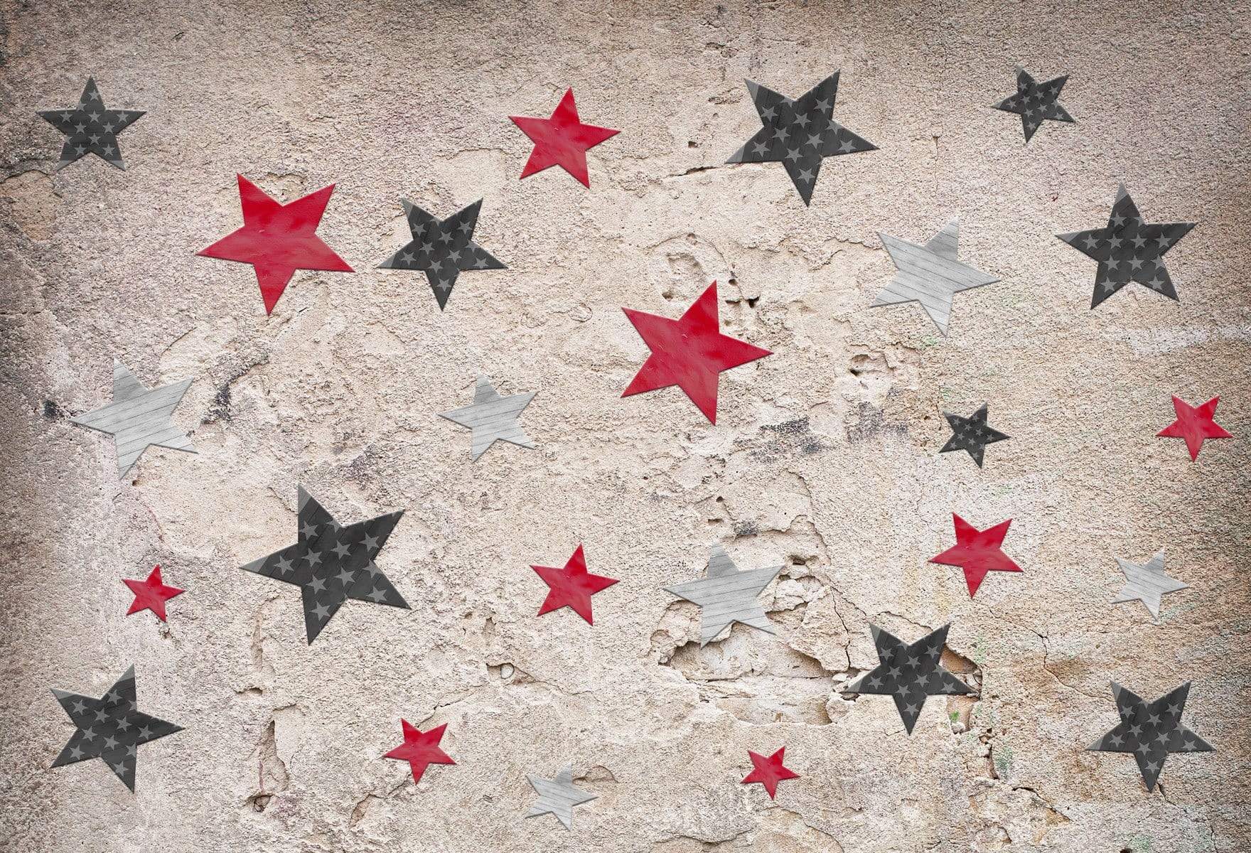 Kate Retro Stone 4th of July Independence Day Backdrop for Photography Designed by JFCC - Kate Backdrop AU