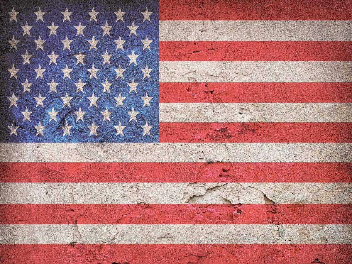 Kate Retro Wall with American Flag 4th of July Independence Backdrop for Photography Designed by JFCC - Kate Backdrop AU