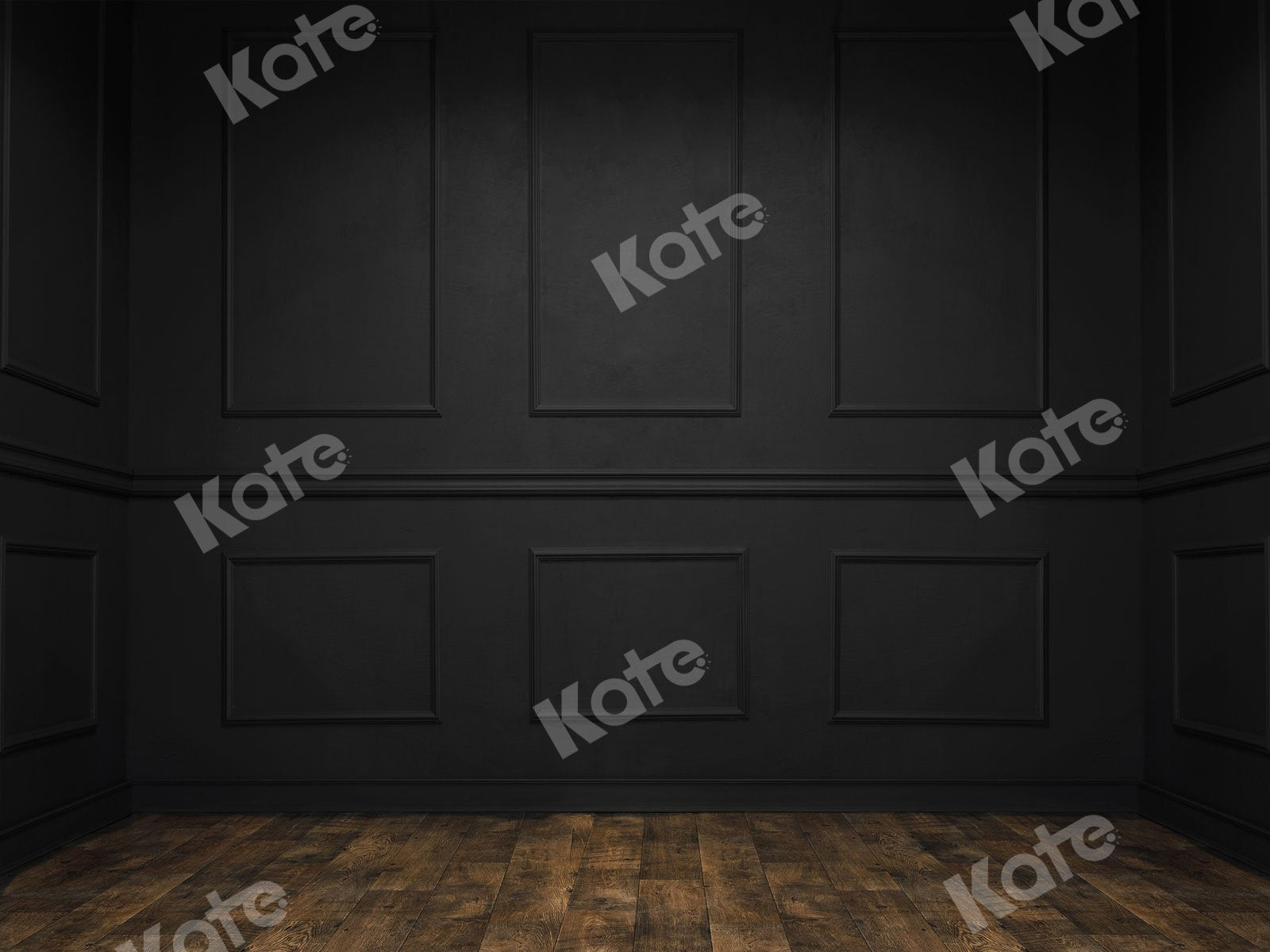 Kate Retro Black Wall Wood Floor Backdrop for Photography - Kate Backdrop AU