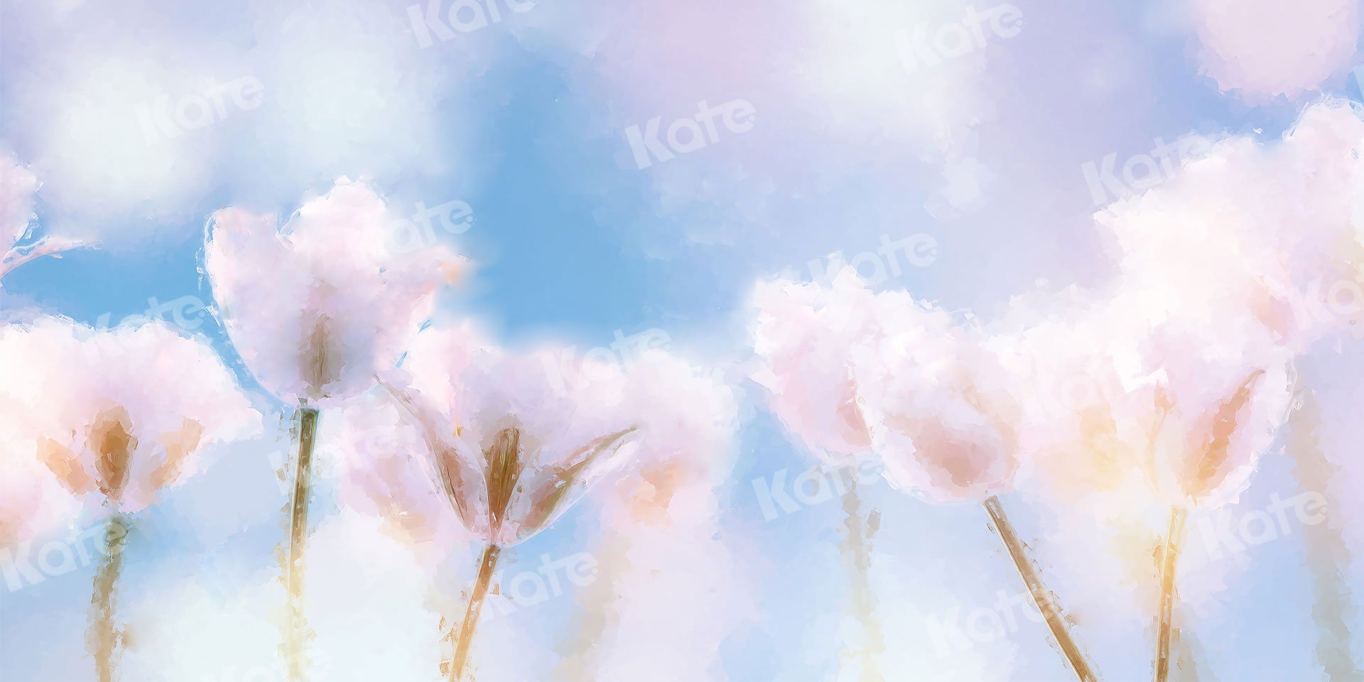 Kate Fine Art White Tulip Backdrop for Photography - Kate Backdrop AU