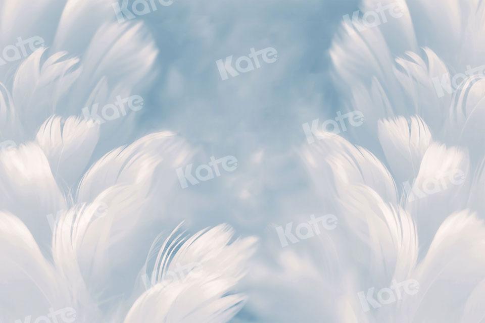 Kate Fine Art White Feather Dream Backdrop for Photography - Kate Backdrop AU