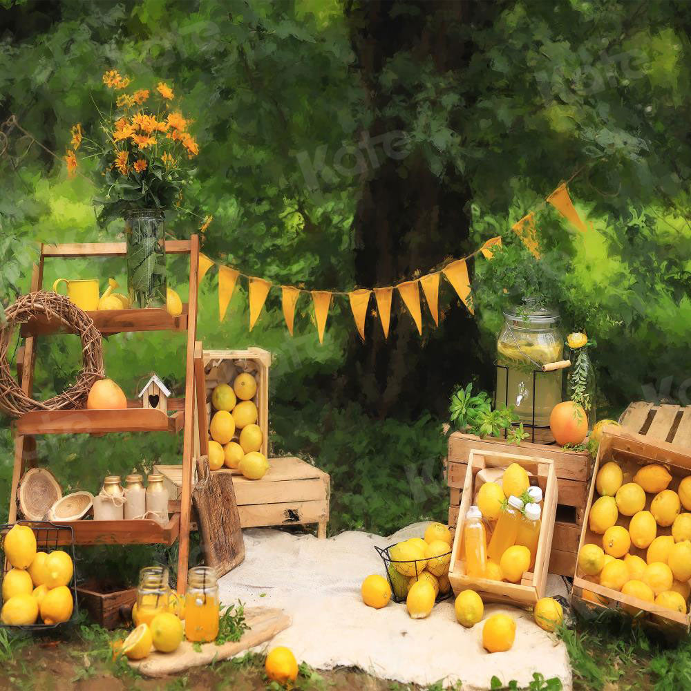 Kate Summer Lemonade Tree Children Backdrop for Photography - Kate Backdrop AU