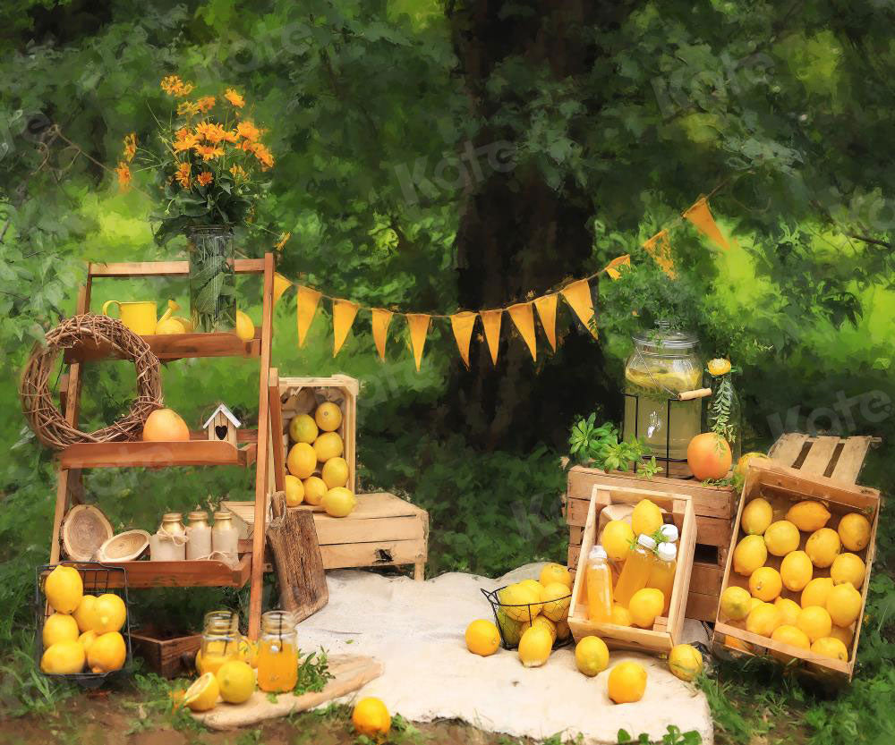 Kate Summer Lemonade Tree Children Backdrop for Photography - Kate Backdrop AU