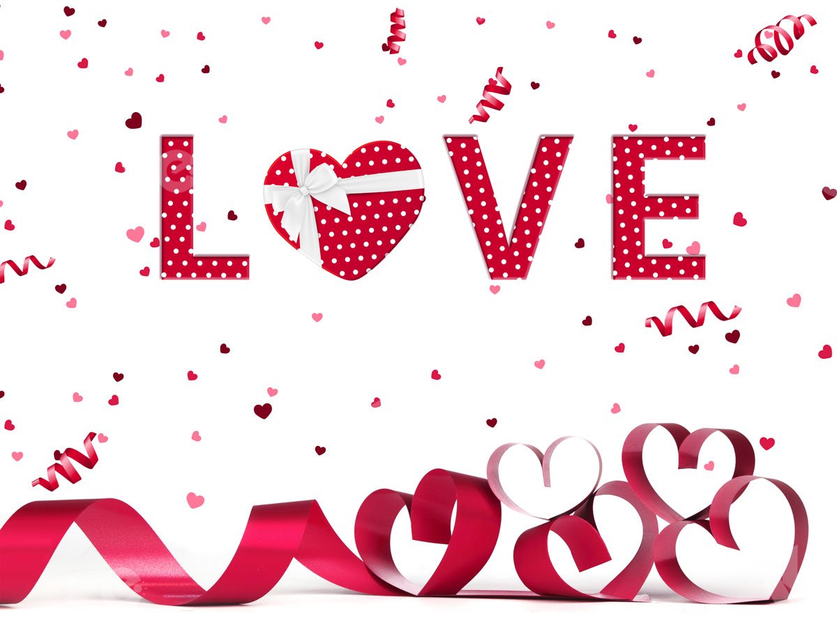 Kate Valentine's Day Love Backdrop for Photography - Kate Backdrop AU
