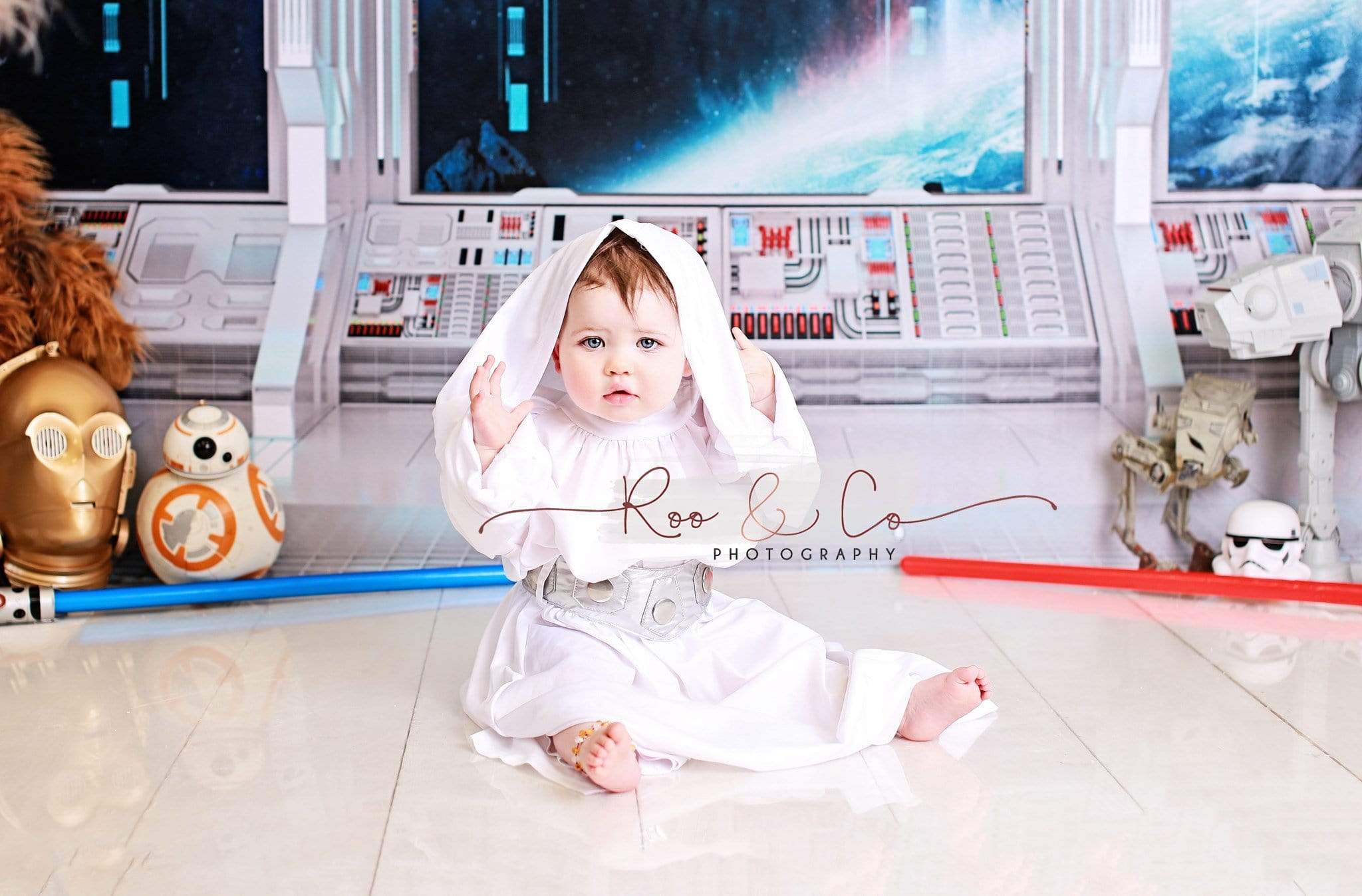 Kate Outer Space Pod Universe Backdrop for Children Photography - Kate Backdrop AU