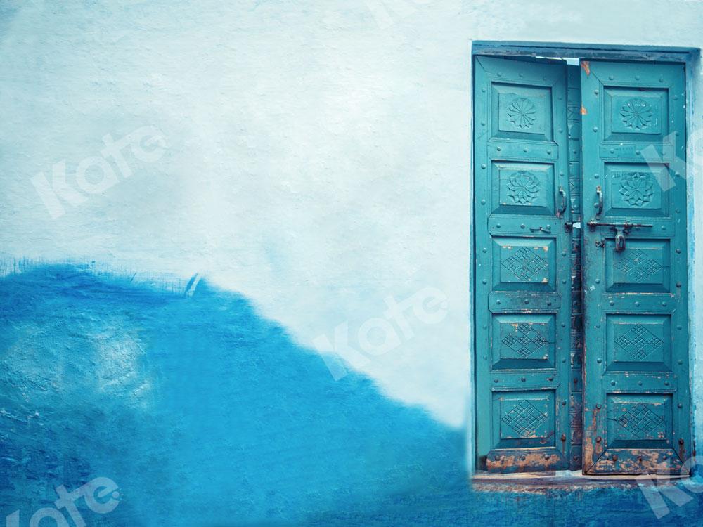 Kate Blue Door in Front Backdrop for Photography - Kate Backdrop AU
