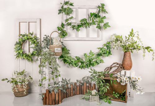 Kate Mother's Day White Door Floral backdrop Designed by Jia Chan Photography - Kate Backdrop AU