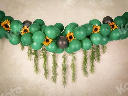 Kate Summer Green Balloons Garland Backdrop Designed by Jia Chan Photography - Kate Backdrop AU