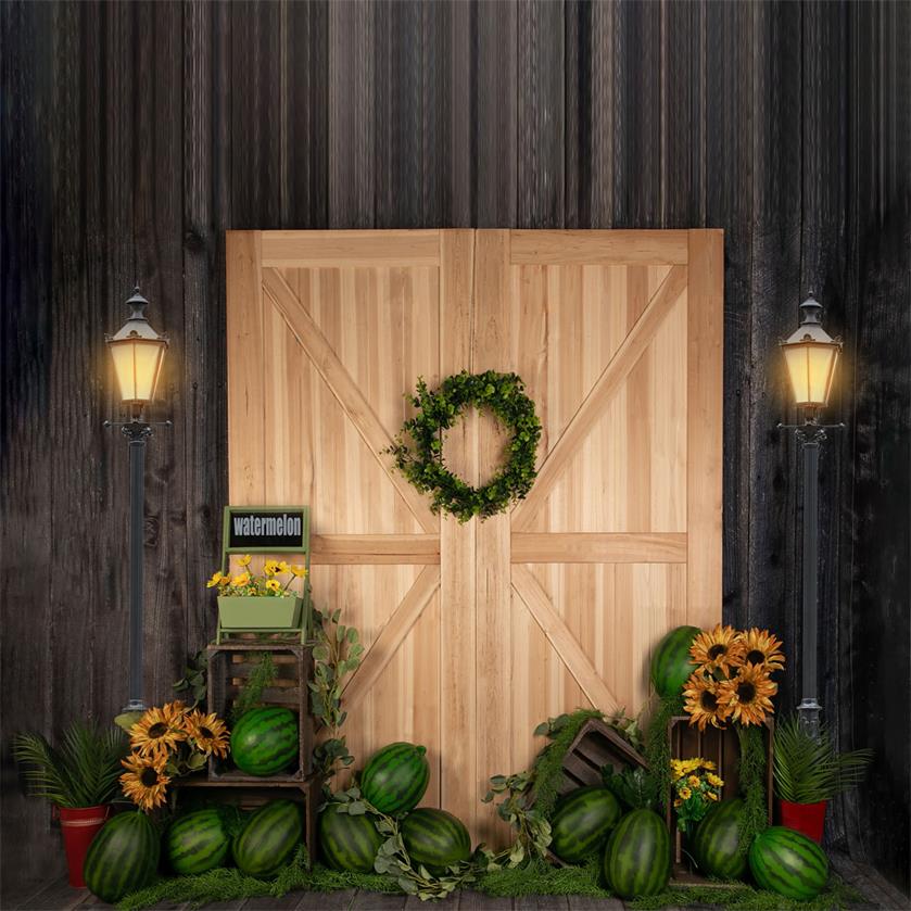 Kate Summer Watermelon with Door Backdrop Designed by Jia Chan Photography - Kate Backdrop AU