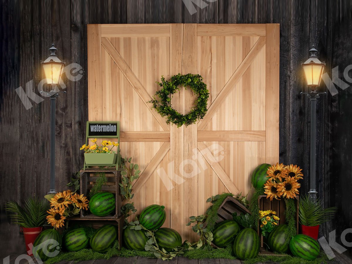 Kate Summer Watermelon with Door Backdrop Designed by Jia Chan Photography - Kate Backdrop AU