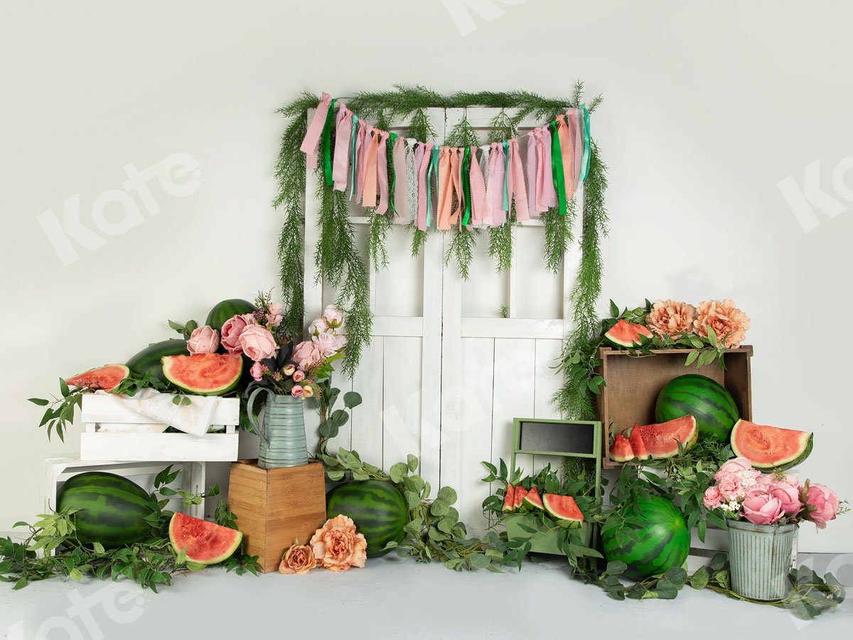 Kate Summer Watermelon white Door Backdrop Designed by Jia Chan Photography - Kate Backdrop AU
