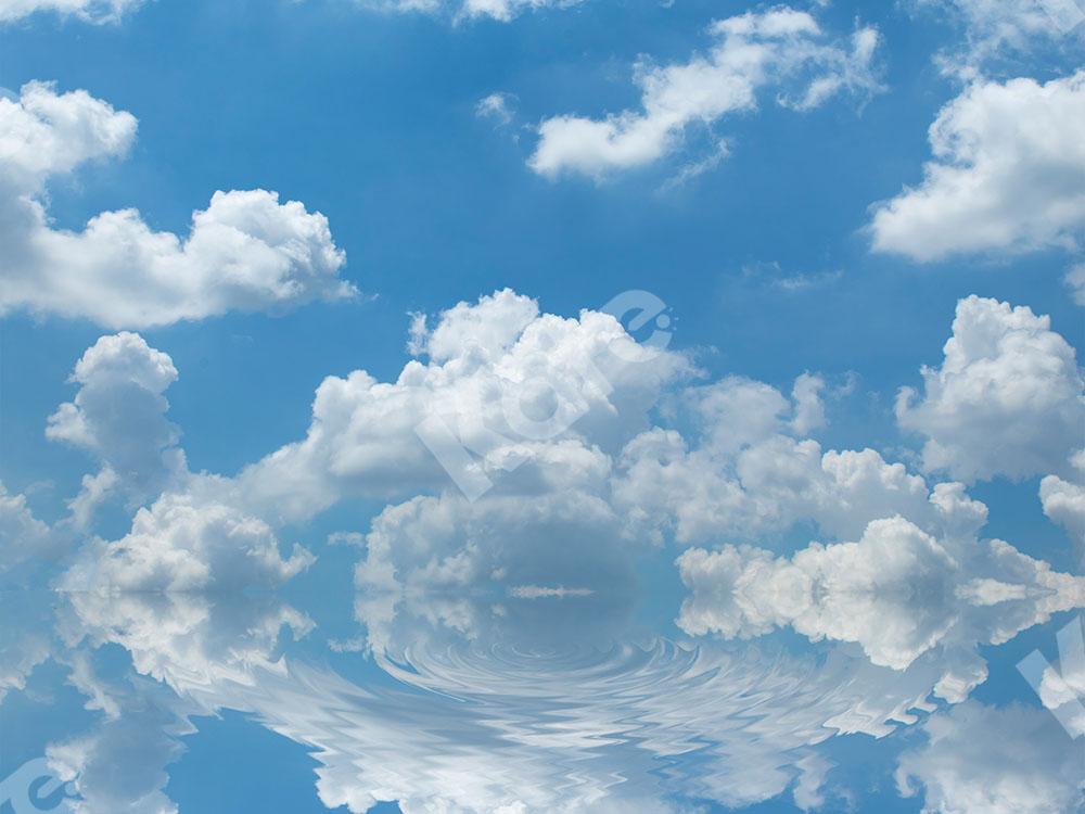 Kate Backdrop Blue Sky & White Clouds Designed by Emetselch - Kate Backdrop AU