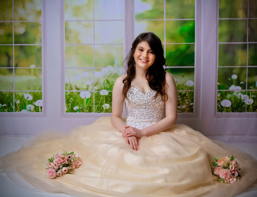 Kate Window Backdrop Spring Garden Designed by Emetselch - Kate Backdrop AU