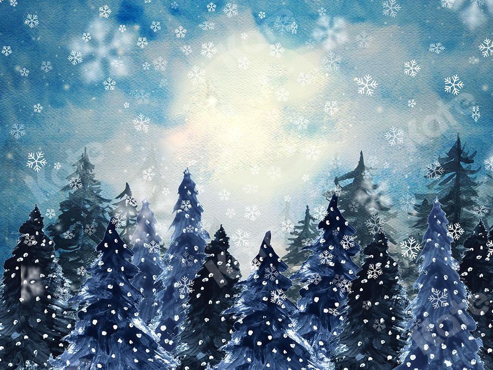 Kate Winter Snow Forest Backdrop Designed by GQ - Kate Backdrop AU