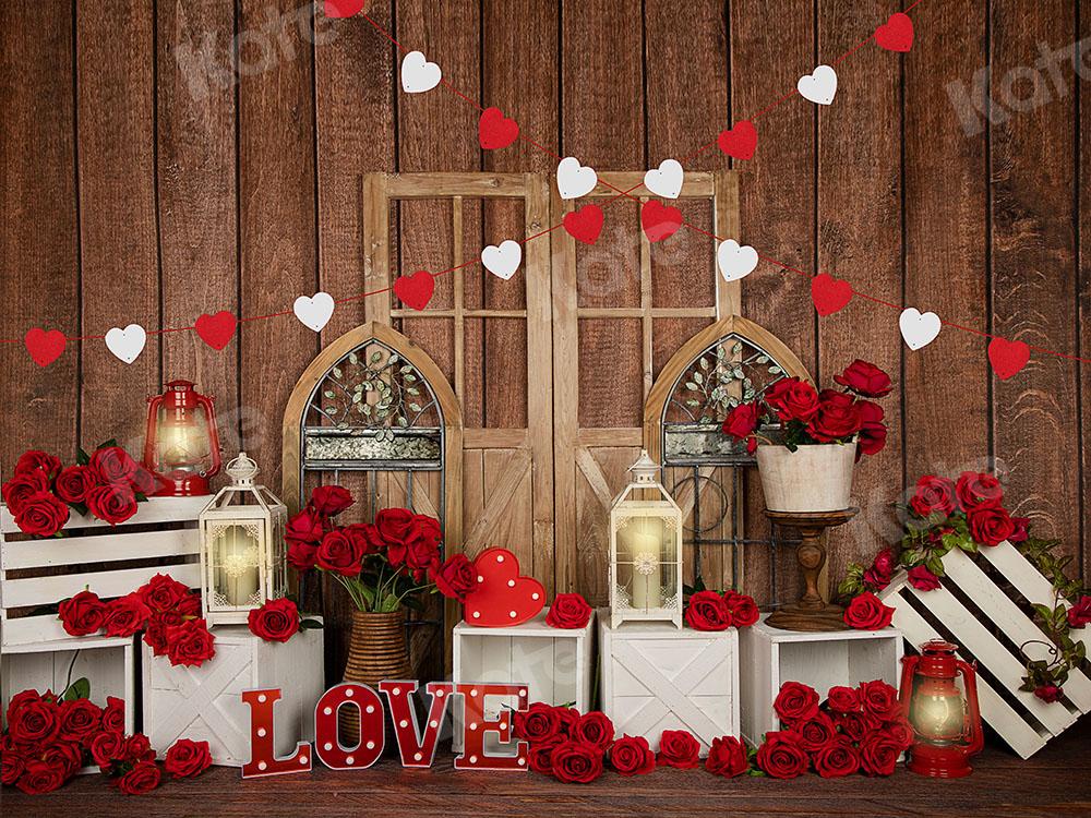 Kate Valentine's Day Love Roses Backdrop Designed by Emetselch - Kate Backdrop AU