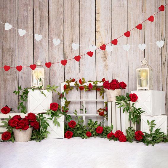Kate Valentine's Day Roses Backdrop Designed by Emetselch - Kate Backdrop AU