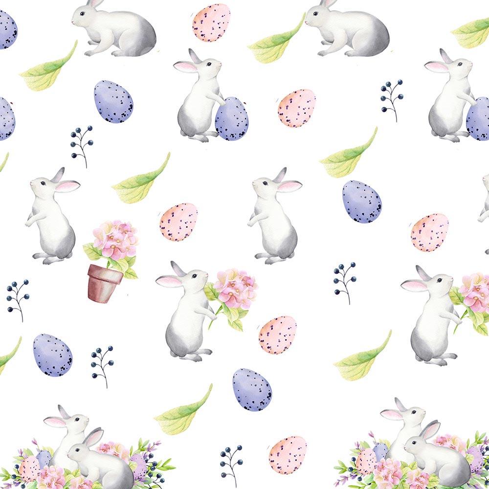Kate Easter Bunny Pink Purple Eggs Backdrop Designed by Chain Photography - Kate Backdrop AU