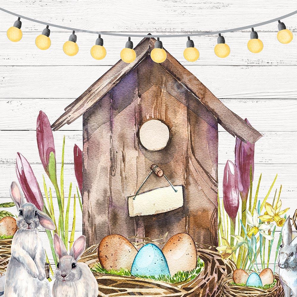 Kate Easter Egg Bunny Backdrop Designed by GQ - Kate Backdrop AU