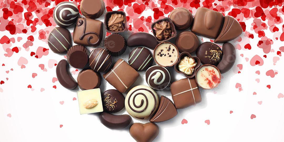Kate Valentine's Day Heart Chocolate Backdrop Designed by Chain Photography - Kate Backdrop AU