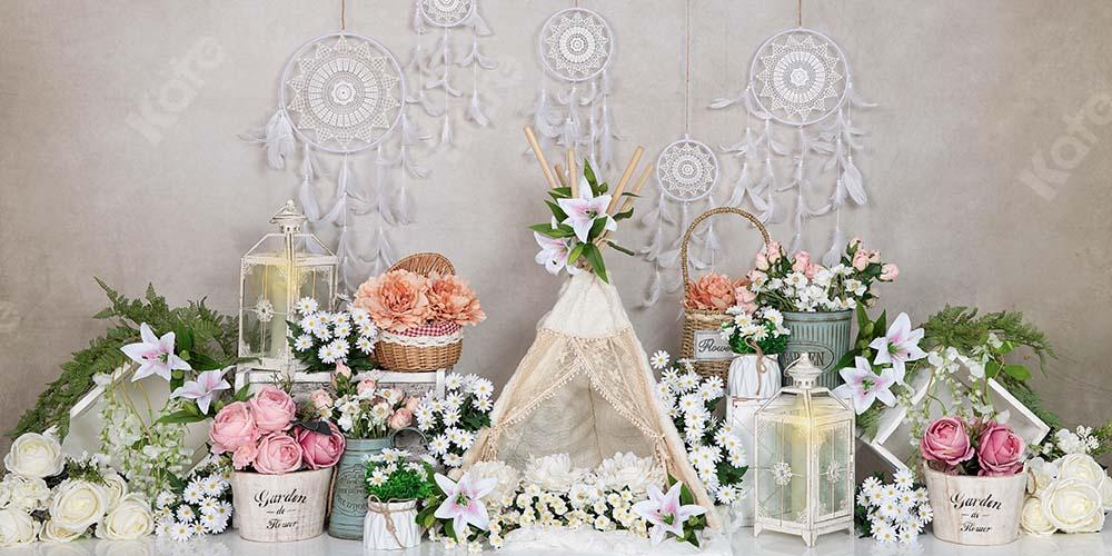 Kate Spring Flower Backdrop Tent Bohemian Pendant Designed by Emetselch - Kate Backdrop AU