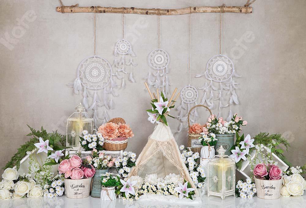 Kate Spring Flower Backdrop Tent Bohemian Pendant Designed by Emetselch - Kate Backdrop AU
