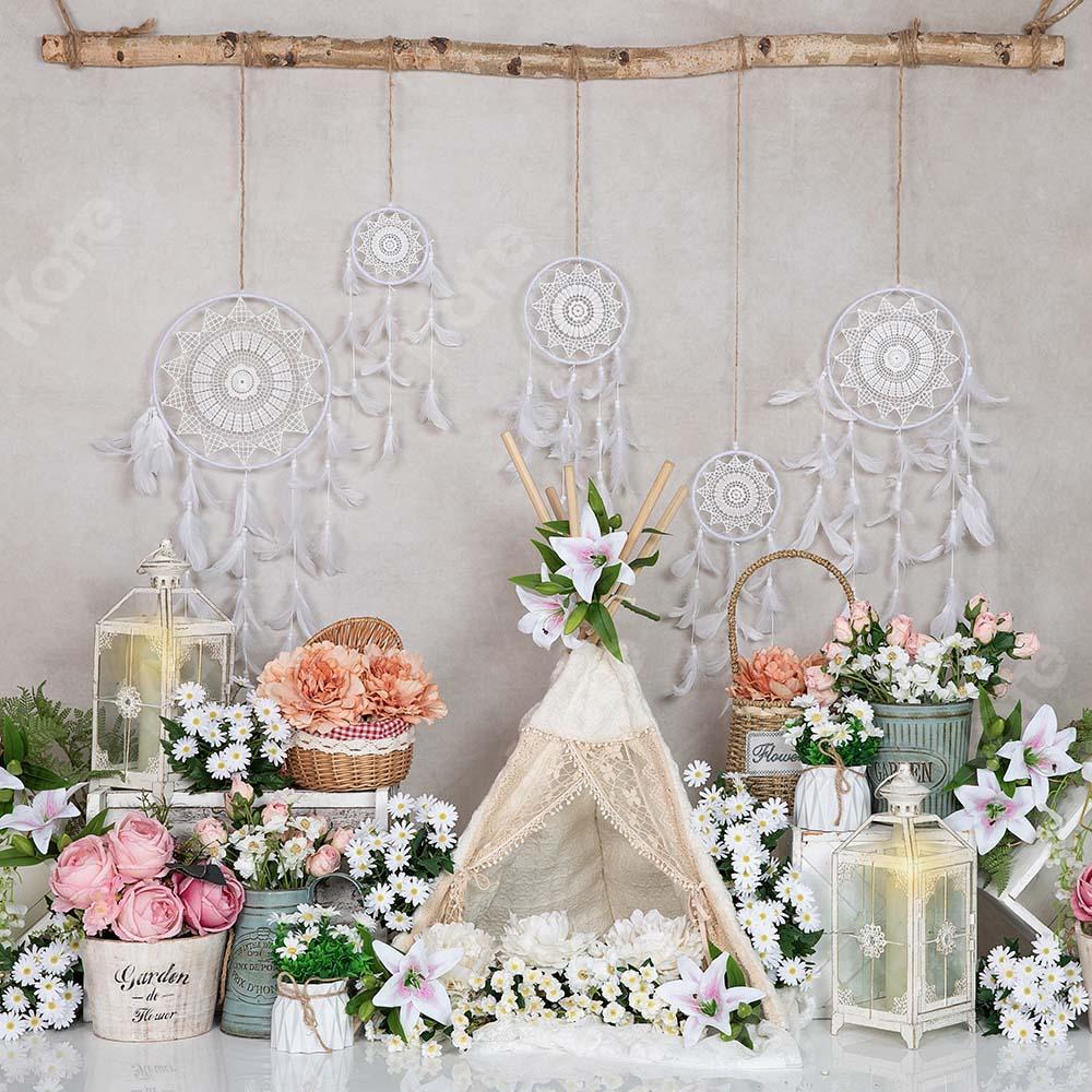 Kate Spring Flower Backdrop Tent Bohemian Pendant Designed by Emetselch - Kate Backdrop AU