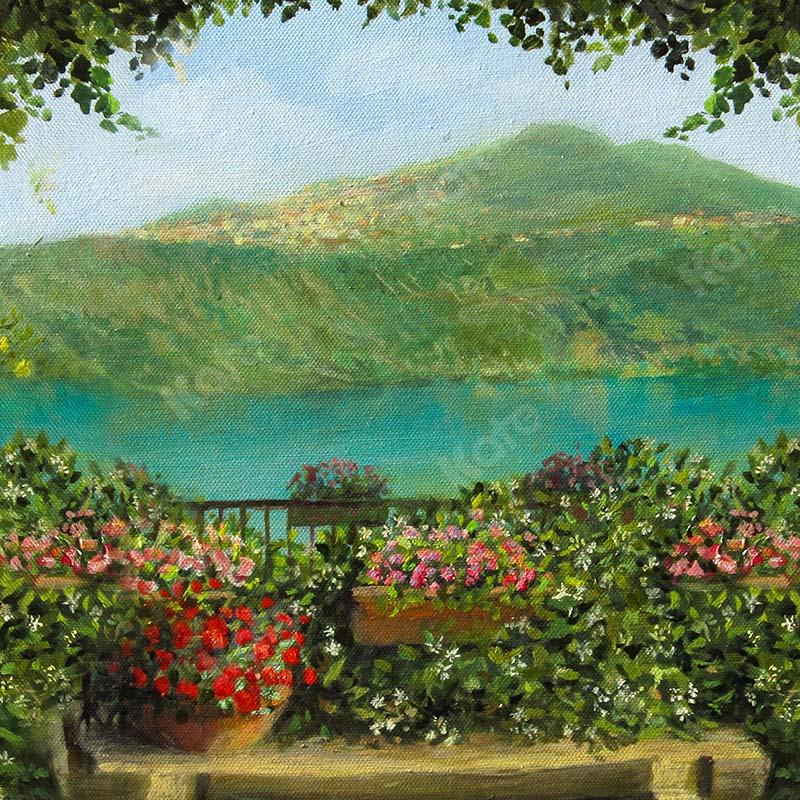 Kate Fine Art Spring Garden Lake Scene Backdrop Designed by GQ - Kate Backdrop AU