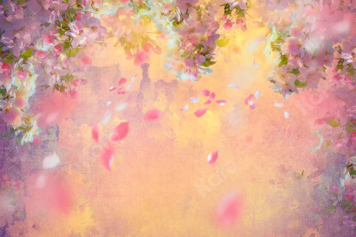 Kate Spring Fine Art Foggy Florals Backdrop Designed by Chain Photography - Kate Backdrop AU