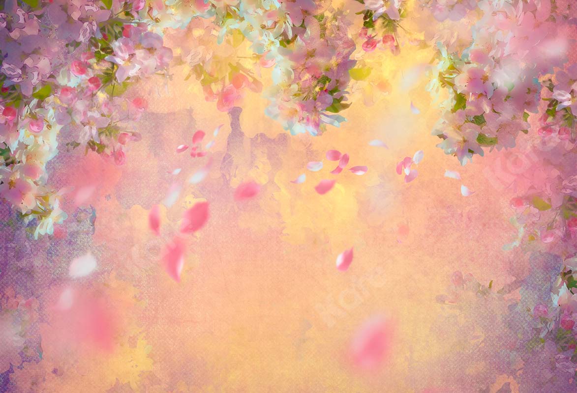 Kate Spring Fine Art Foggy Florals Backdrop Designed by Chain Photography - Kate Backdrop AU