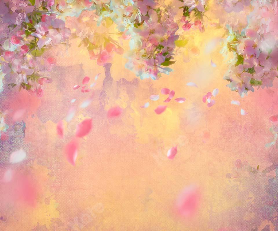 Kate Spring Fine Art Foggy Florals Backdrop Designed by Chain Photography - Kate Backdrop AU