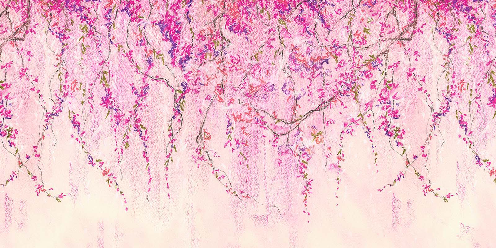 Kate Spring Pink Flowers Fine Art Violets Backdrop Designed by Chain Photography - Kate Backdrop AU