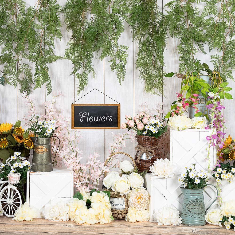 Kate Spring/mother's Day Flowers Shop Vine Backdrop Designed by Emetselch - Kate Backdrop AU