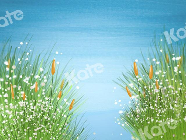 Kate Waterside Backdrop With Plants Designed by Chain Photography - Kate Backdrop AU