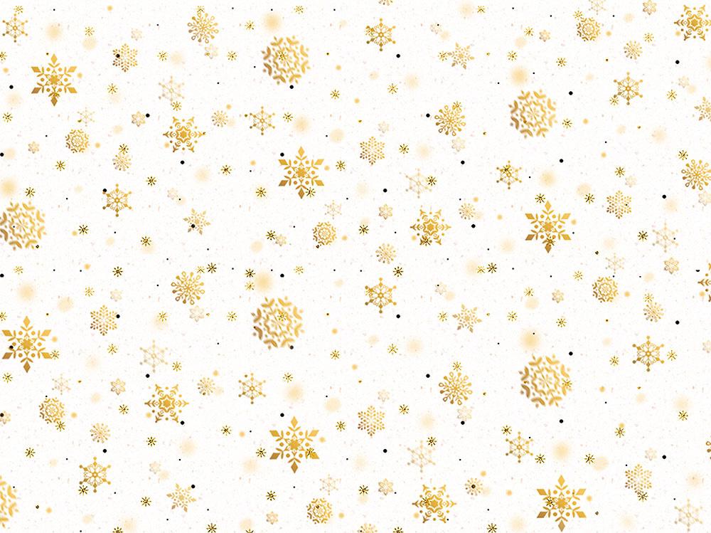 Kate Xmas/Winter Backdrop Golden Snowflake Designed by Chain Photography - Kate Backdrop AU