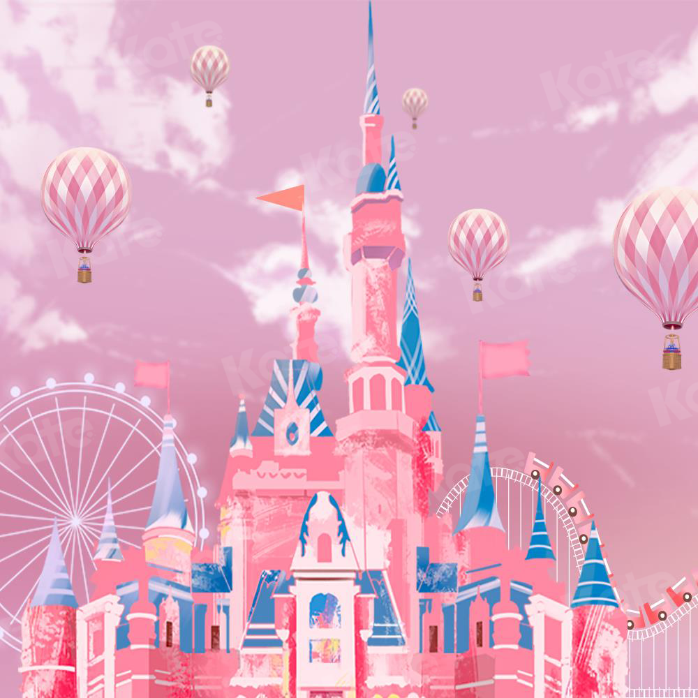 Kate Fairytale Backdrop Pink Castle Designed by Chain Photography - Kate Backdrop AU