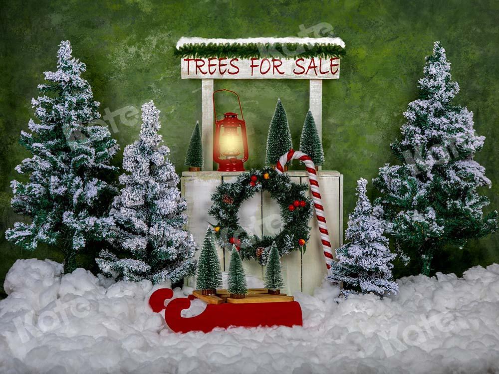 Kate Christmas Trees Stand Backdrop Designed by Emetselch - Kate Backdrop AU