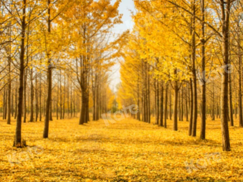 Kate Fall Yellow Forest Backdrop Designed by Emetselch - Kate Backdrop AU