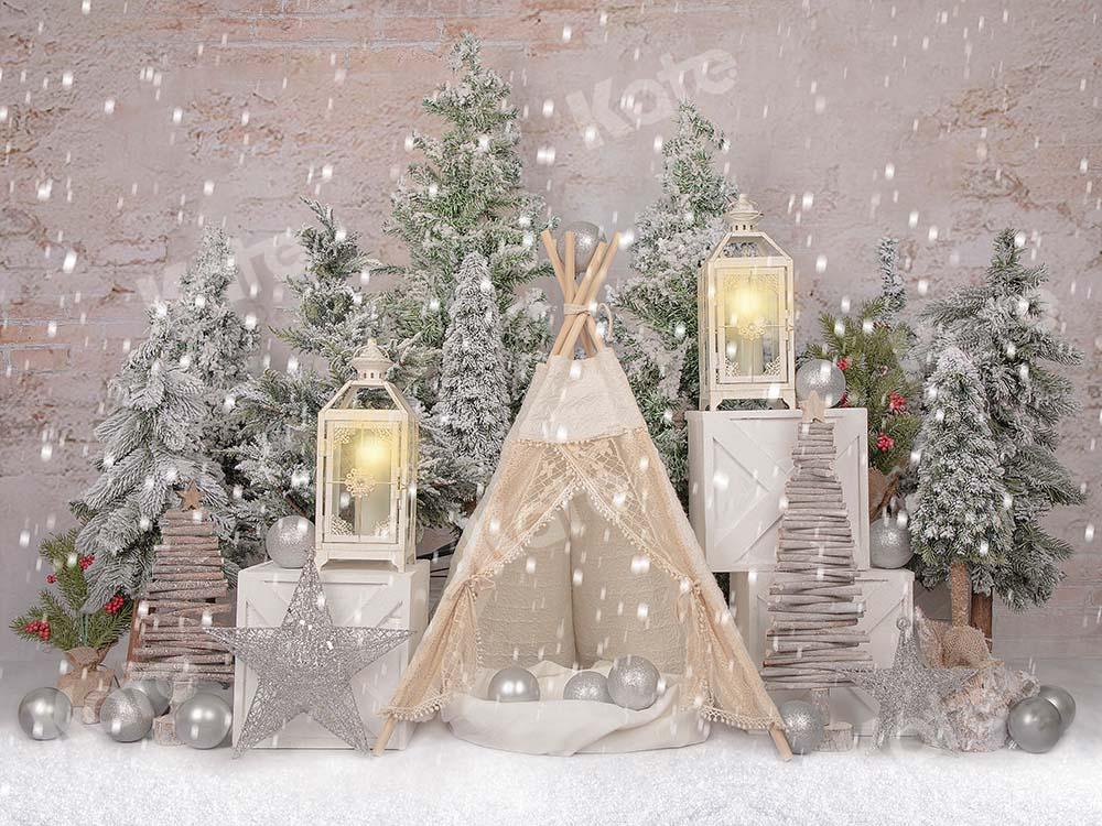 Kate Christmas Trees Tent Backdrop Designed by Emetselch - Kate Backdrop AU