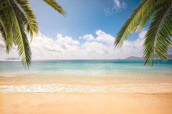 Kate Summer Beach Blue Sky Backdrop Designed by Chain Photography - Kate Backdrop AU