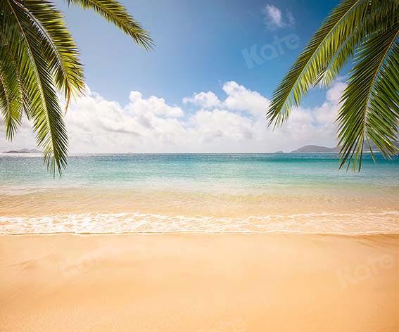 Kate Summer Beach Blue Sky Backdrop Designed by Chain Photography - Kate Backdrop AU