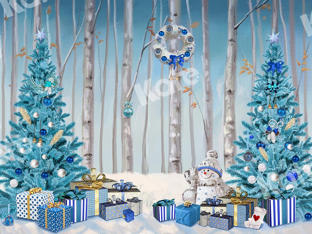 Kate Snow Xmas Backdrop Gifts Christmas Trees Designed by Emetselch - Kate Backdrop AU