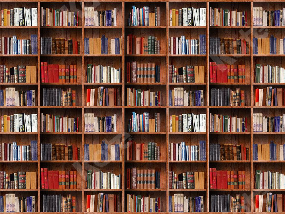 Kate Back to School Backdrop Books Shelf Designed by Chain Photography - Kate Backdrop AU