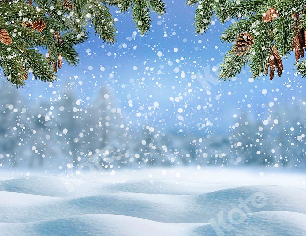 Kate Winter/Christmas Snow Backdrop Designed by Chain Photography - Kate Backdrop AU