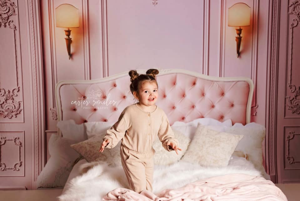 Kate Boudoir Pink Headboard Pink Wall Backdrop Designed by Chain Photography - Kate Backdrop AU