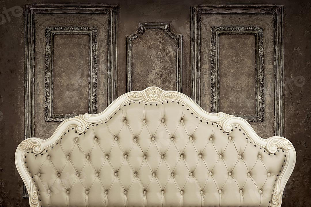 Kate Headboard Bedroom Beige Retro Wall Boudoir Backdrop Designed by Kate Image - Kate Backdrop AU