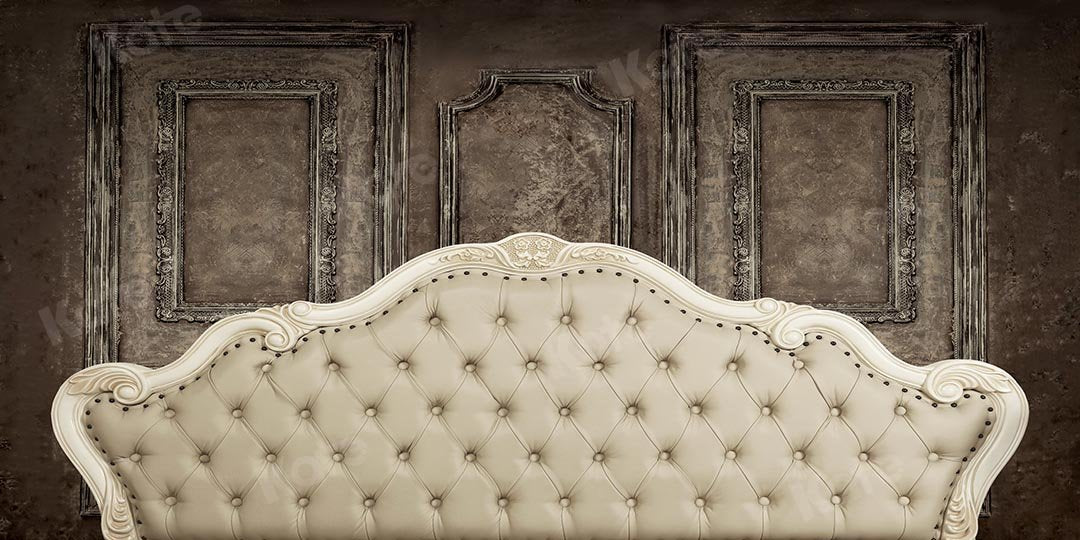 Kate Headboard Bedroom Beige Retro Wall Boudoir Backdrop Designed by Kate Image - Kate Backdrop AU