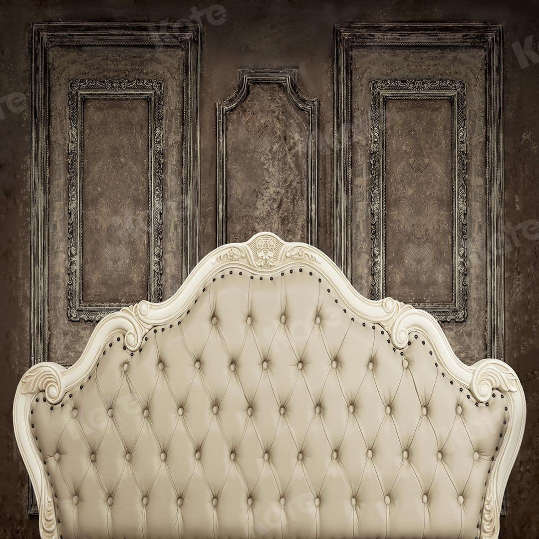 Kate Headboard Bedroom Beige Retro Wall Boudoir Backdrop Designed by Kate Image - Kate Backdrop AU