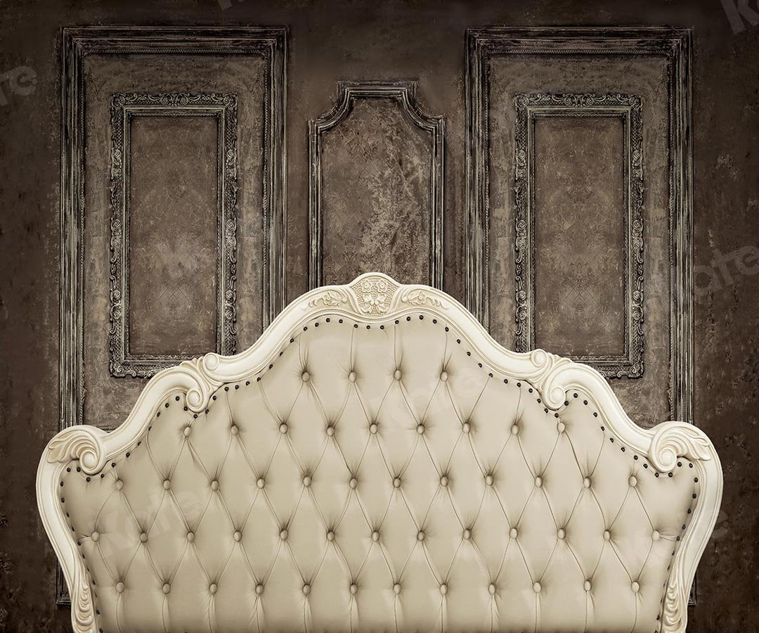 Kate Headboard Bedroom Beige Retro Wall Boudoir Backdrop Designed by Kate Image - Kate Backdrop AU
